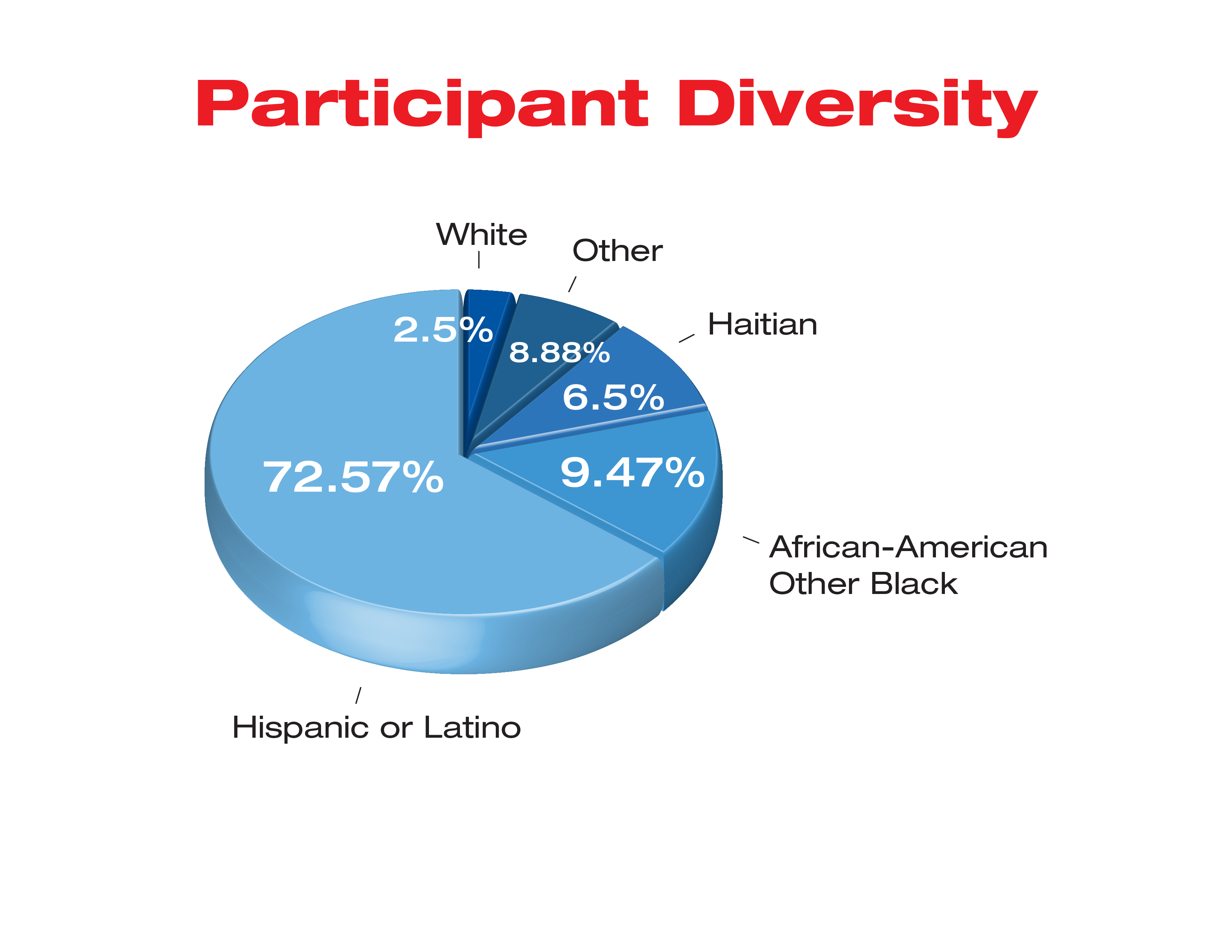 Participant diversity Pie chart 2023